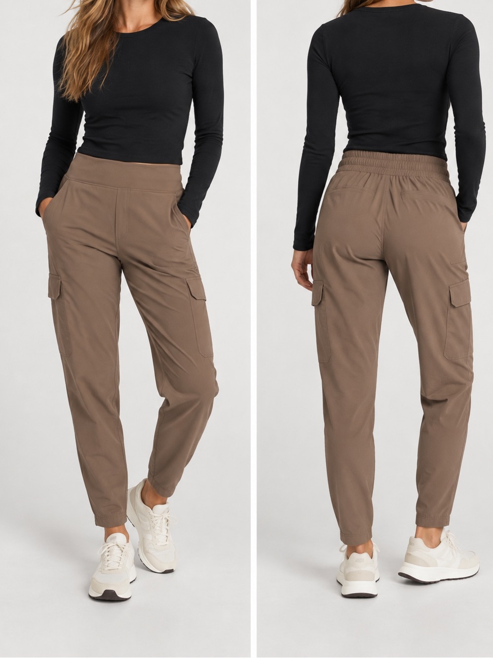 Athleta Chelsea Utility Joggers in Mineral Brown size 2